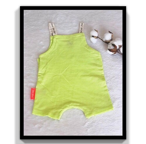 Yeşil Limon Rengi Salopet (12-18 Ay) - Görsel 5