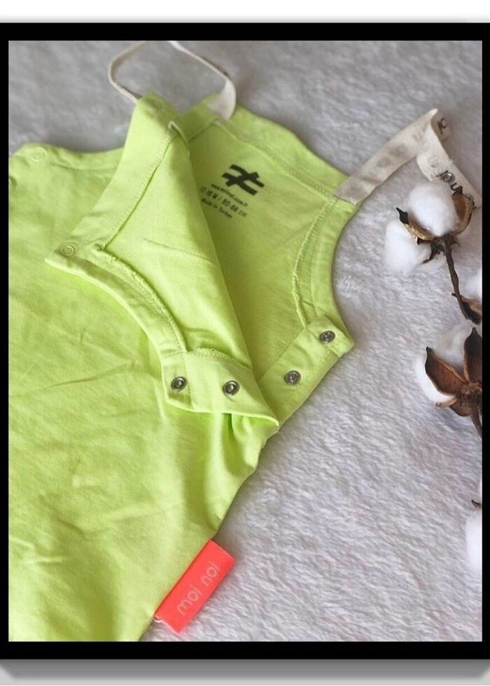 Yeşil Limon Rengi Salopet (12-18 Ay) - Görsel 3