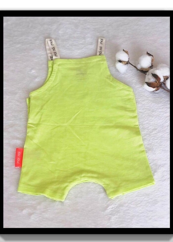 Yeşil Limon Rengi Salopet (12-18 Ay) - Görsel 5