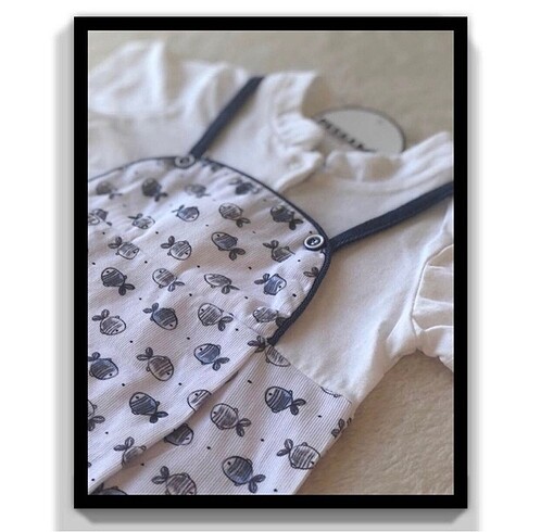 Balık Figürlü Çıtçıtlı Tulum (6 Ay) - Görsel 4