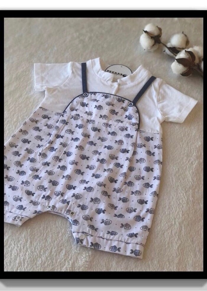 Balık Figürlü Çıtçıtlı Tulum (6 Ay) - Görsel 2