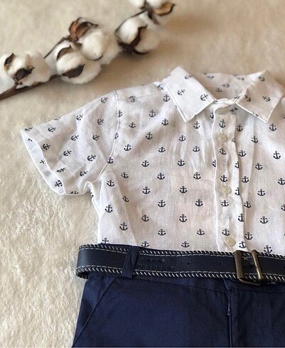 S?ort ve Keten Go?mlek Takım (2-3 Yaş) - Görsel 4