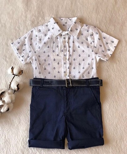 S?ort ve Keten Go?mlek Takım (2-3 Yaş) - Görsel 3