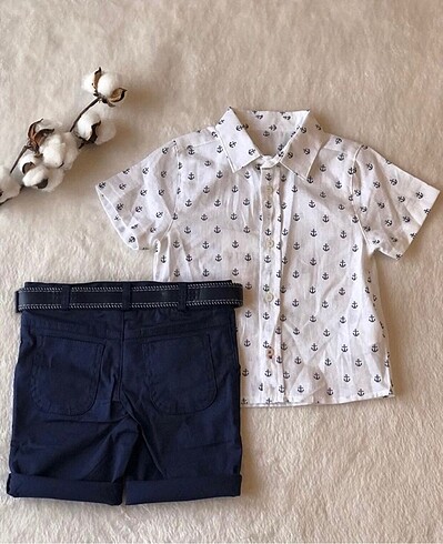 S?ort ve Keten Go?mlek Takım (2-3 Yaş) - Görsel 2