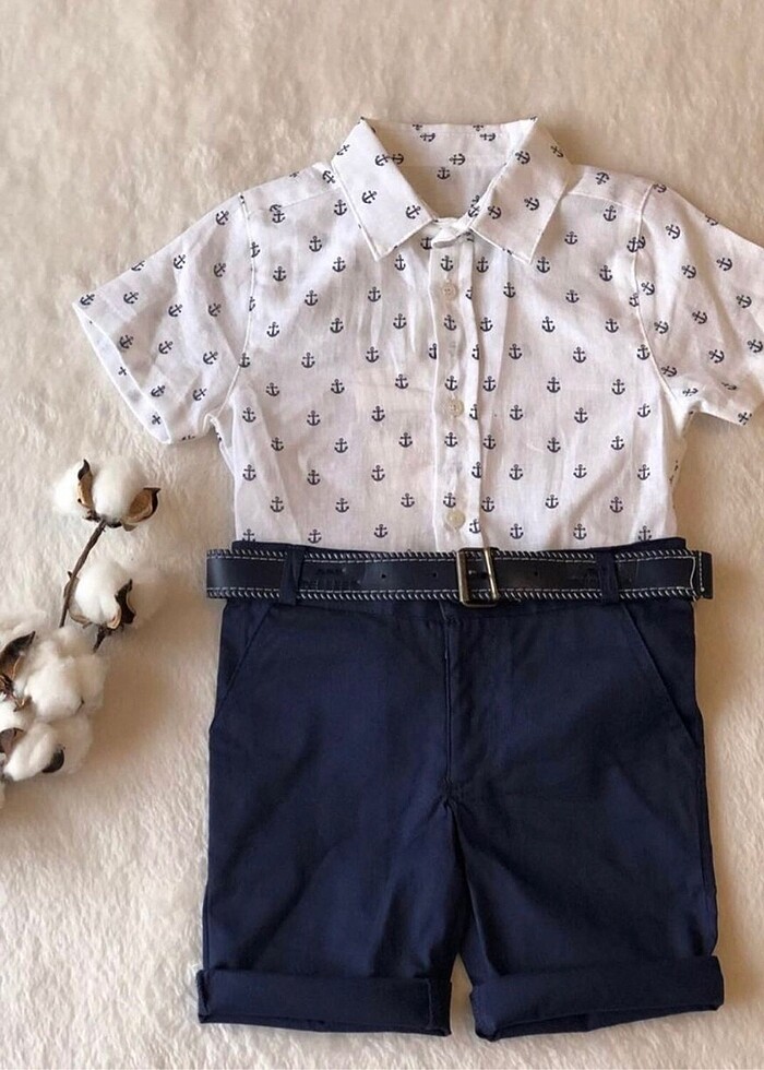 S?ort ve Keten Go?mlek Takım (2-3 Yaş) - Görsel 3