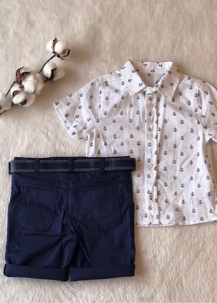 S?ort ve Keten Go?mlek Takım (2-3 Yaş) - Görsel 2