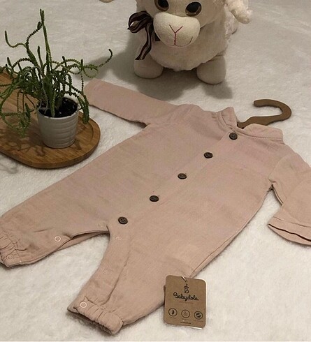 Pudra Rengi Mu?slin Kumas? Tulum (3 Ay) - Görsel 2