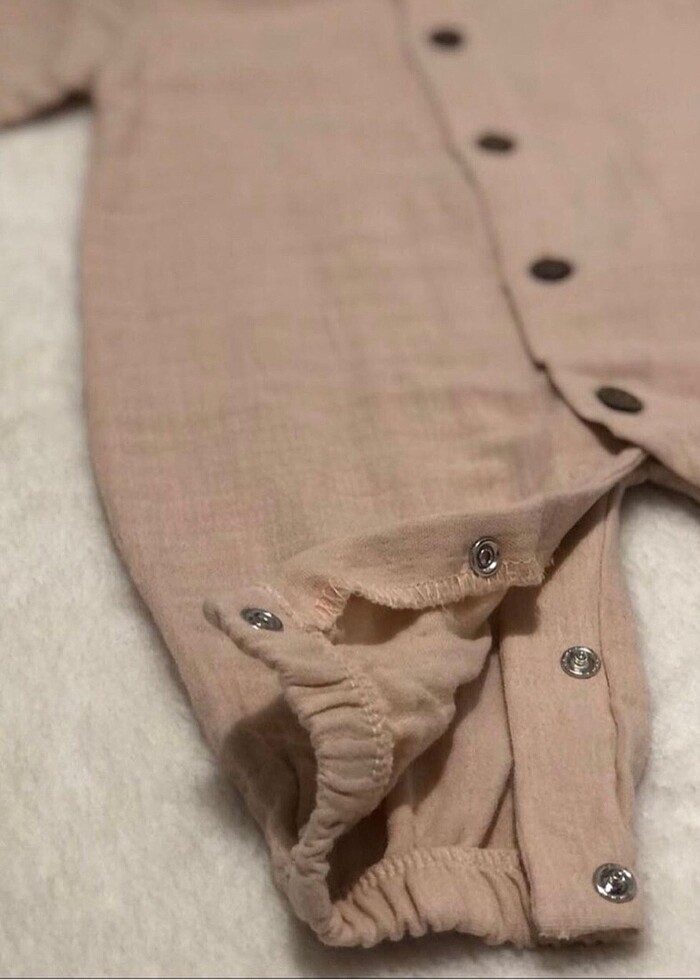 Pudra Rengi Mu?slin Kumas? Tulum (6 Ay) - Görsel 4