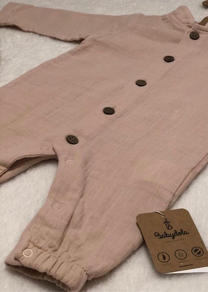 Pudra Rengi Mu?slin Kumas? Tulum (12 Ay) - Görsel 3