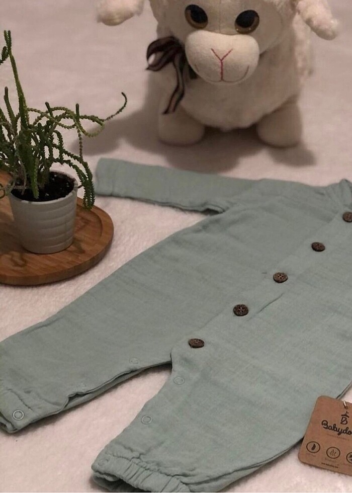 Su Yes?ili Mu?slin Kumas? Tulum (3 Ay) - Görsel 2