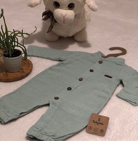 Su Yes?ili Mu?slin Kumas? Tulum (12 Ay) - Görsel 2