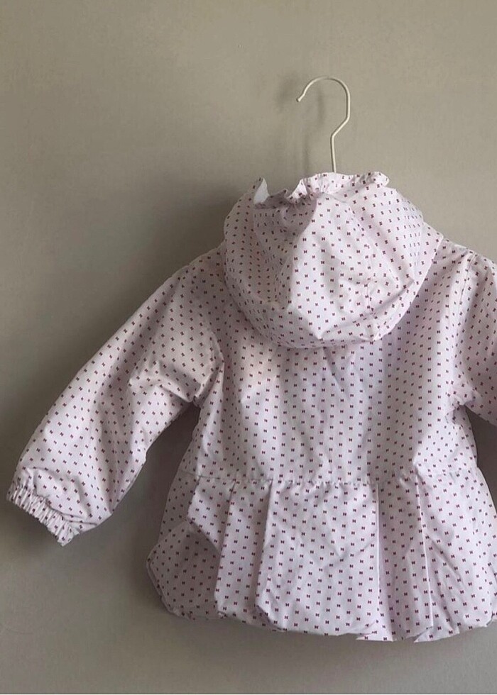 Microfiber Su Gec?irmez Beyaz Yag?murluk (6-9 Ay) - Görsel 3