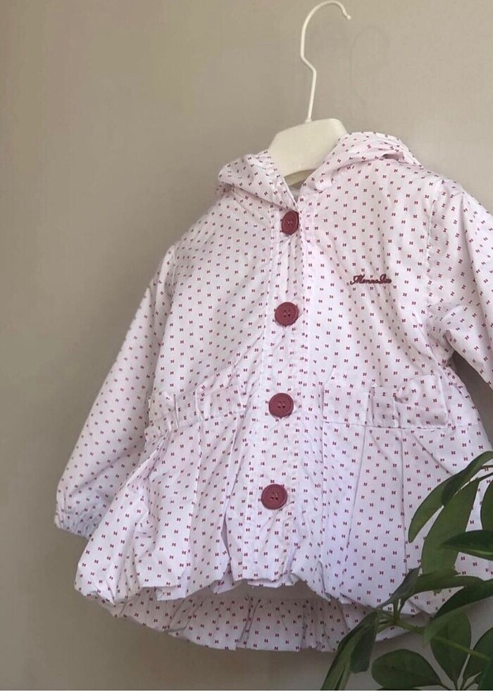 Microfiber Su Gec?irmez Beyaz Yag?murluk (6-9 Ay) - Görsel 2