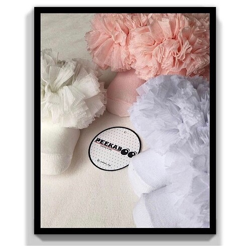 Fırfırlı S?ık Bebek C?orabı (KREM RENGİ) - Görsel 2