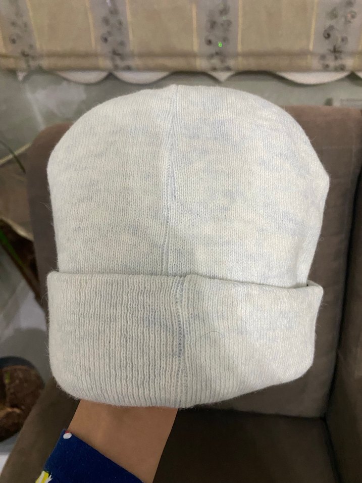 Beyaz Örgü Kadın Bere - Görsel 2