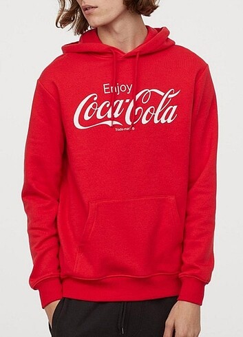 s Beden kırmızı Renk H&M Coca-Cola baskılı kırmızı sweatshirt 