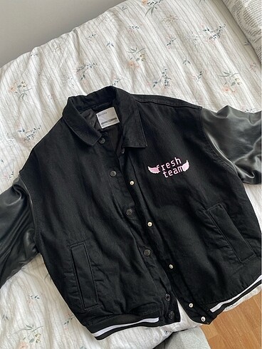 bershka bomber siyah mont