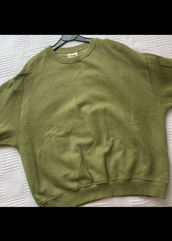 Kadın Haki Salaş Sweatshirt