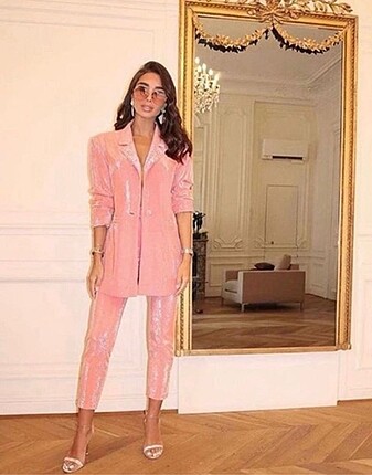 xs Beden Coupe pembe takım