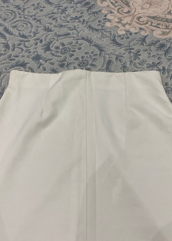 Beyaz Midi Hamile Kalem Etek - Görsel 2