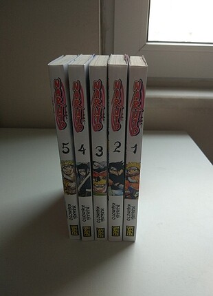 Naruto manga 1, 2, 3, 4 ve 5. Ciltler