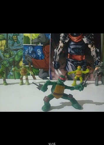 Beden Renk Tmnt 2012 Ninja Kaplumbağalar figür set