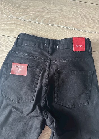 Setre Setre Jean Siyah Kadın Normal Boy Denim Pantolon