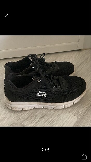 Slazenger Slazenger markalı siyah spor ayakkabı