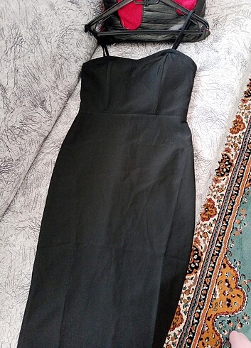 m Beden siyah Renk Kadın şık abiye elbise