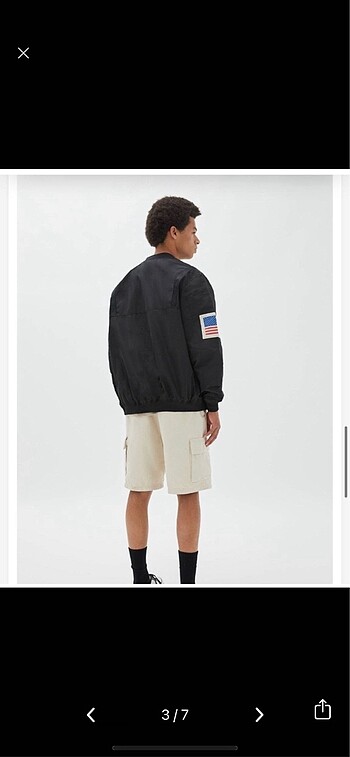 xs Beden siyah Renk P&B bomber ceket