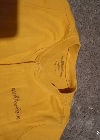 Sarı Bebek Erkek Tulum Yumuşak Kumaşlı - Görsel 2