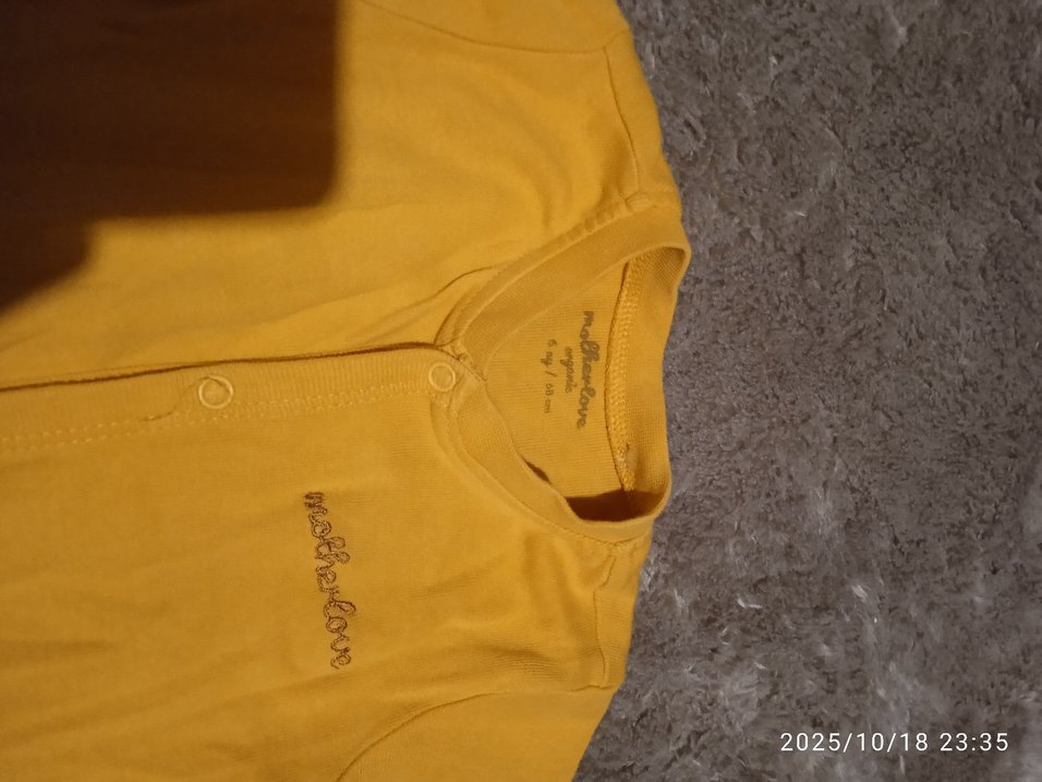 Sarı Bebek Erkek Tulum Yumuşak Kumaşlı - Görsel 2