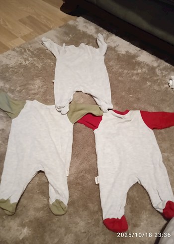 Bebek Dino Desenli Pamuklu Tulum Seti - Görsel 3