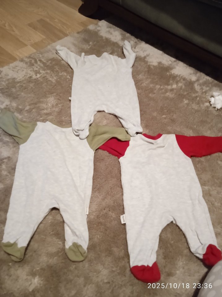 Bebek Dino Desenli Pamuklu Tulum Seti - Görsel 3