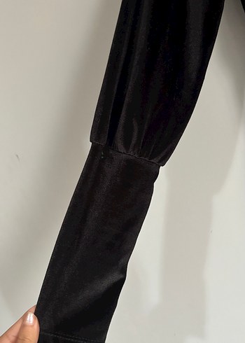 Dantel Detaylı Siyah Midi Goth Elbise - Görsel 4