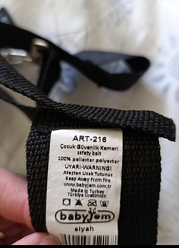Çocuk güvenlik kemeri 