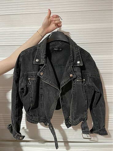 Crop kot ceket