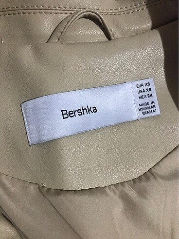 xs Beden Bershka Deri Ceket