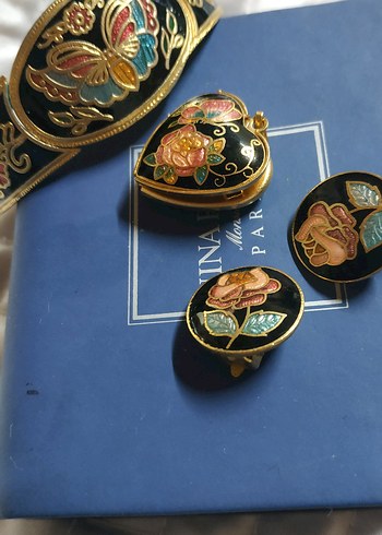 American Vintage Vintage cloisonne taki seti