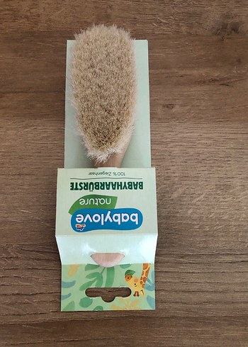 Doğal ahşap bebek tarağı