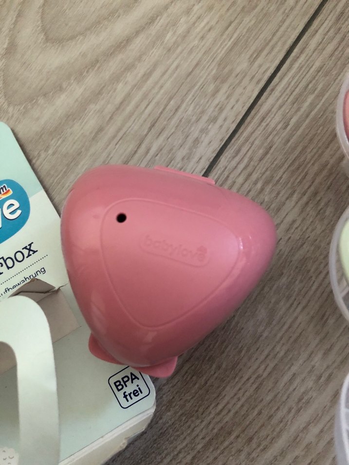 Pembe Bebek Biberonu ve Emzik Seti nuk marka ve ahşap bebek trğı - Görsel 2