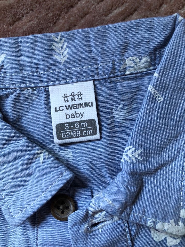 Mavi Erkek Bebek Kısa Kollu Body - Görsel 2