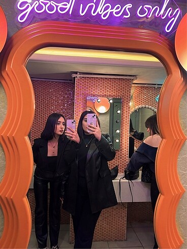 Bershka deri pantolon