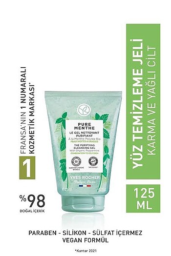 Yves rocher yüz yıkama jeli