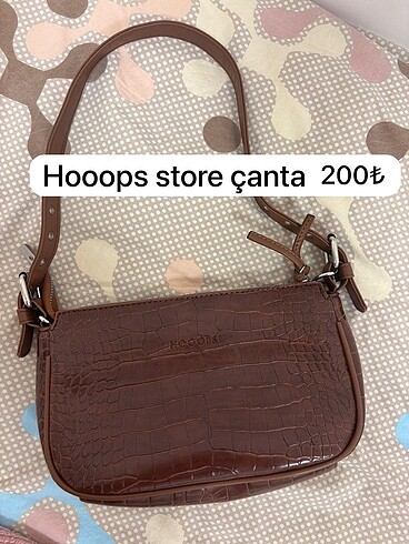 Hooopstore çanta kahverengi baget omuz çantası