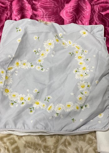 Nakış İşlemeli Beyaz Yastık Kılıfı - Görsel 3