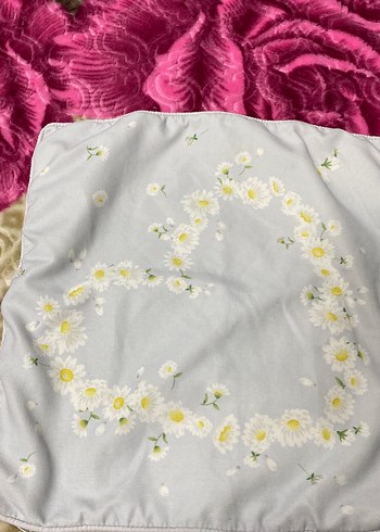 Nakış İşlemeli Beyaz Yastık Kılıfı - Görsel 2