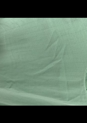 Uzun Kollu Yeşil Keten Tunik - Görsel 3