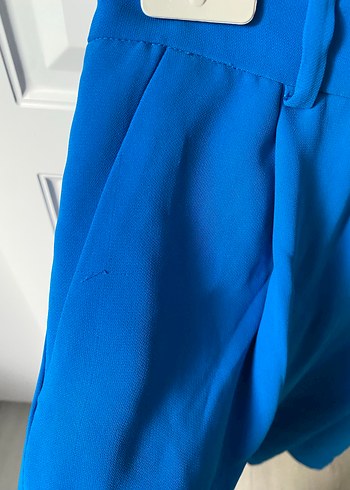 Mavi Kadın Midi Kumaş Pantolon - Görsel 3