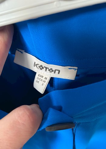 Mavi Kadın Midi Kumaş Pantolon - Görsel 5